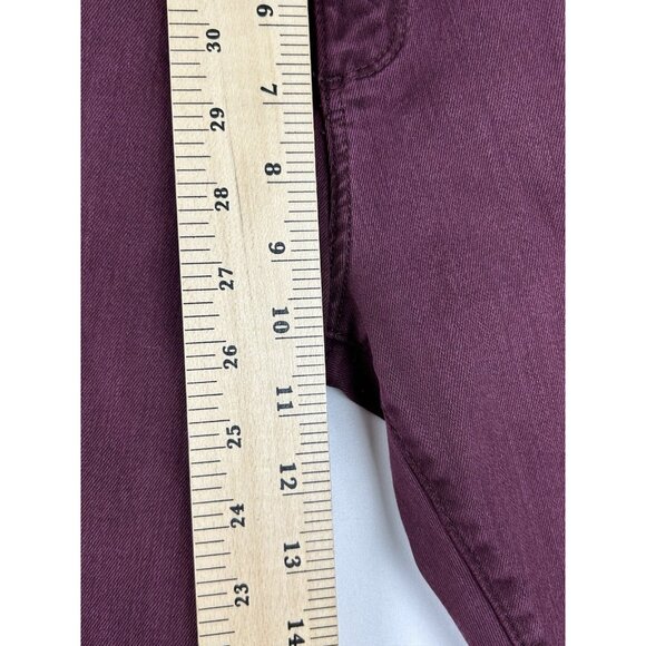 Adriano Goldschmied Jeans Womens 28R Maroon The Farrah Skinny High Rise - Picture 7 of 16